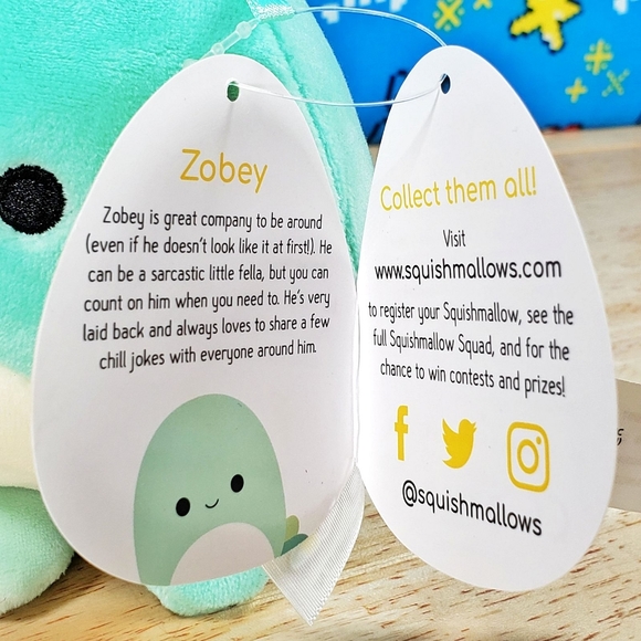 Squishmallow Zobey the Octopus 4.5" UltraSoft Easter Holiday Plush Toy NWT - Picture 11 of 12